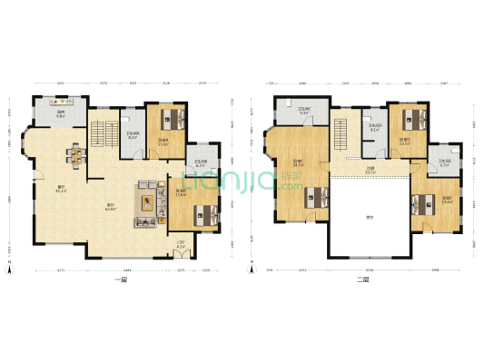 嶺海艺墅 5室2厅5卫 350平方