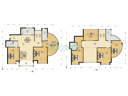 中诚阳光水岸 6室1厅4卫 301平方