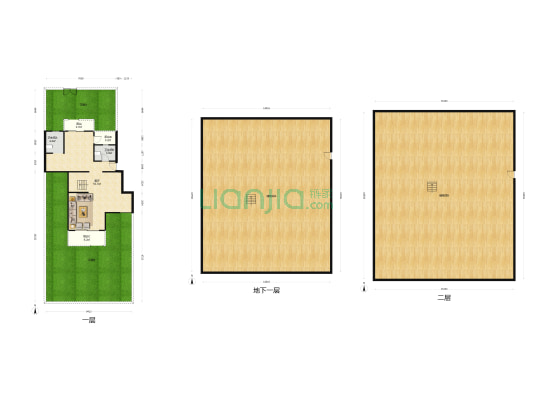 祥源祥和府花园洋房产证168平一二楼复式带地下室带院-户型图