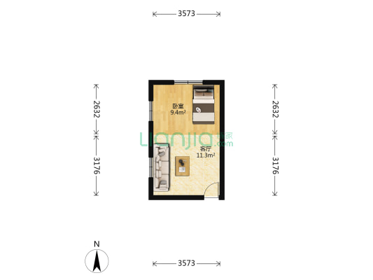 春花巷 1室1厅0卫 32平方