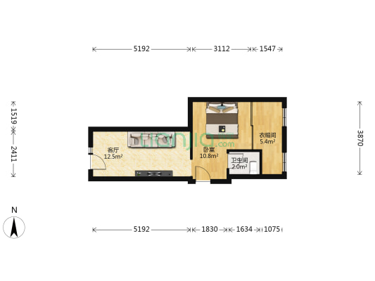 河阳街 1室1厅1卫 42平方