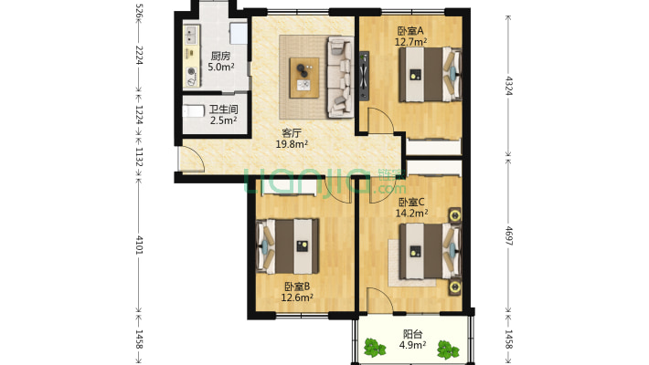 贤士三路二手房实景图