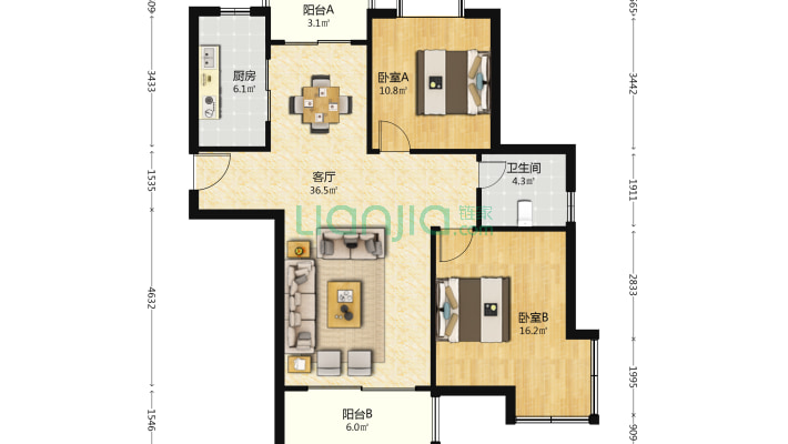 源城锦苑二手房实景图