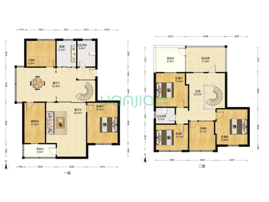 湖滨新村 6室2厅2卫 214平方