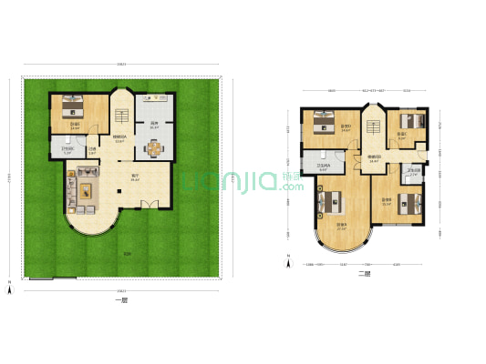 蒲汇别墅 5室1厅3卫 175平方