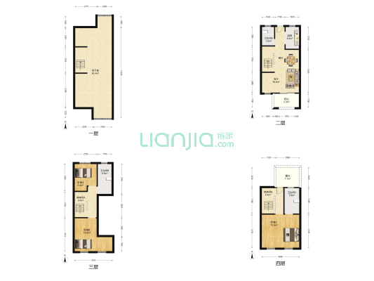万科翡翠心湖 3室1厅3卫 127平方