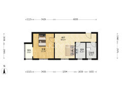 凯旋门正规一居室，总价低，毛坯好装修-涿州鸿盛凯旋门户型图