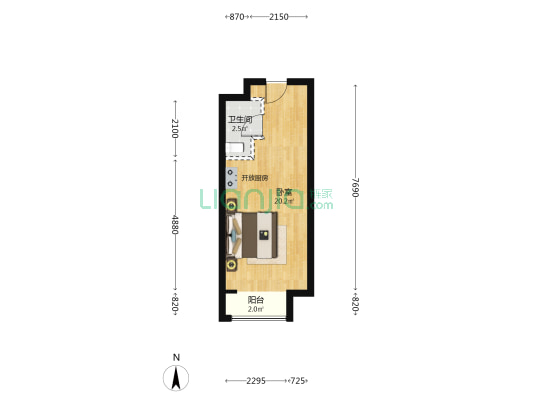 碧桂园·都荟四季 1室0厅1卫 39平方