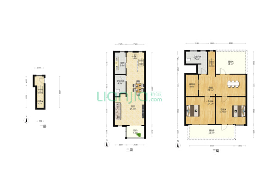 青岛小镇林溪东区 2室1厅2卫 116平方