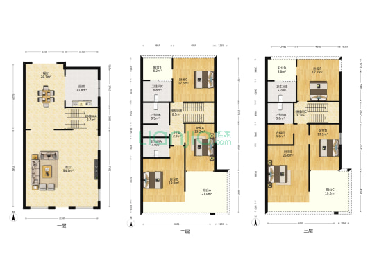 时代糖果别墅区 6室2厅5卫 266平方