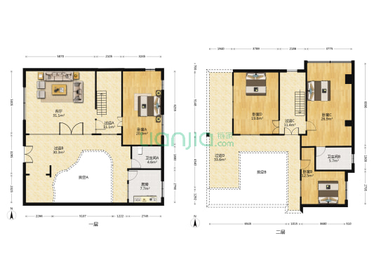 沙湾古镇 4室1厅2卫 247平方