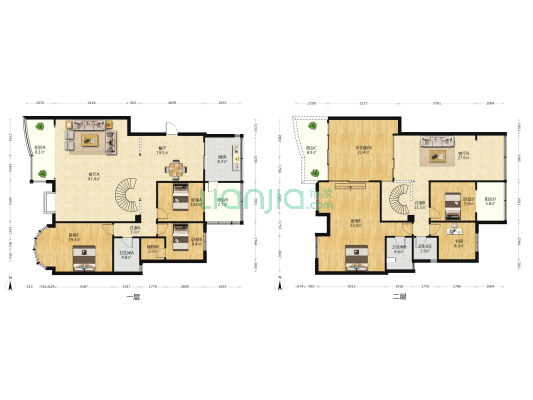 桃源高级公寓 7室3厅3卫 299平方