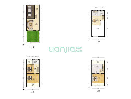 绿地博墅 3室2厅3卫 173平方