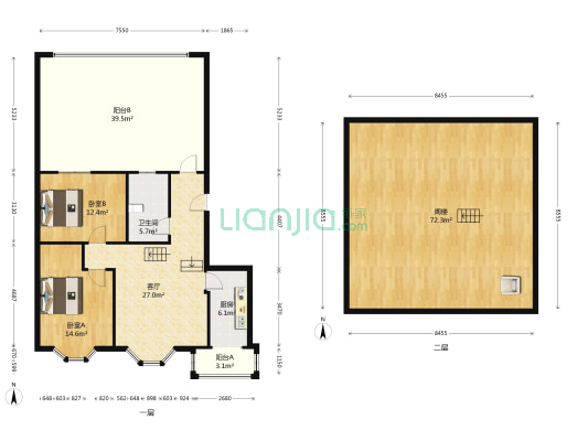 华泰园 2室1厅1卫 82平方