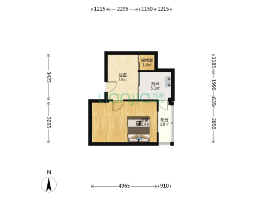 升阳街 1室0厅0卫 41平方