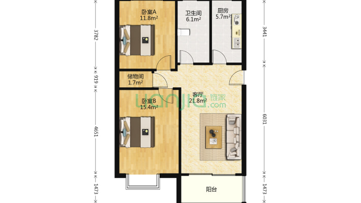 鑫都城柳岸人家二手房实景图