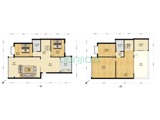 滇池林泉智苑 5室2厅2卫 175平方