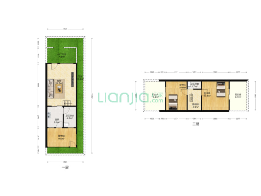 翠朗园 2室1厅2卫 85平方
