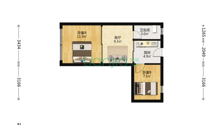 古北大楼二手房实景图