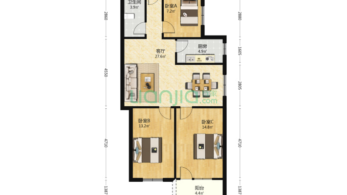 环线指挥部宿舍二手房实景图