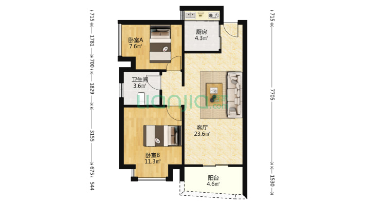 嘉辉豪庭三期森镇二手房实景图
