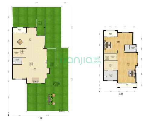 公元帝景 2室2厅3卫 285平方