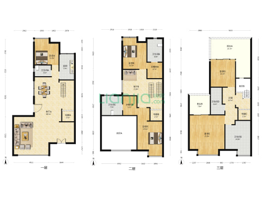 水韵蓝湾北区 5室2厅5卫 439平方