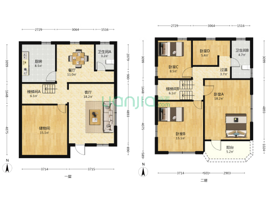 金斗新村 4室2厅2卫 100平方