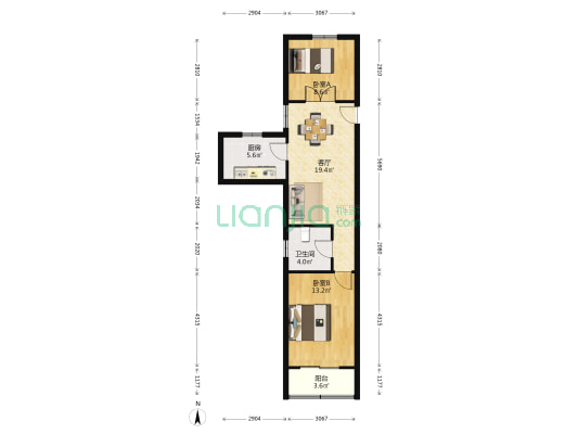 金属新村 2室1厅1卫 69平方