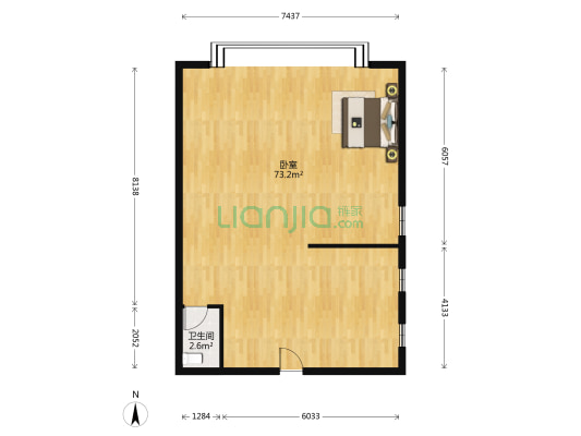 善见豪山 1室0厅1卫 103平方