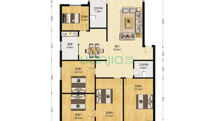 申华花园小区二手房实景图