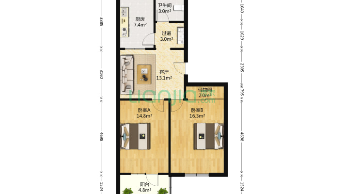 和平路建行宿舍二手房实景图