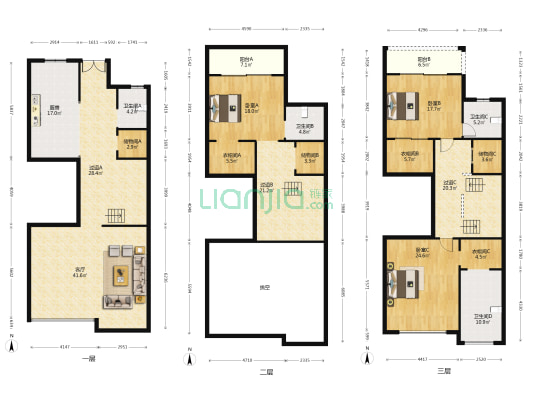 合生广富汇(别墅) 3室1厅4卫 387平方