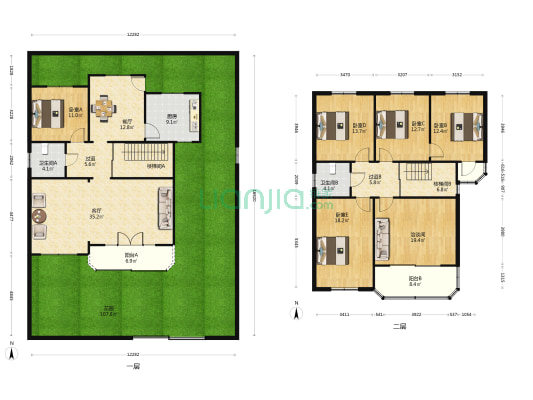 雪浪新区 6室2厅2卫 237平方