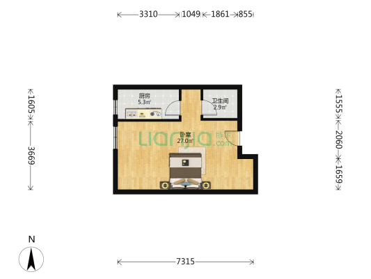 涿州市冠云路汇元四季橙小区公摊、户型、园林绿化均可-户型图