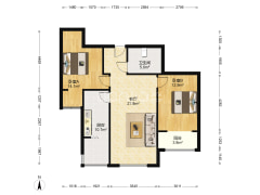 范阳路 金竹花园 全阳两居室  房本满五 税费低-涿州金竹花园户型图
