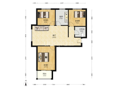 名流美域 南北通透三居室 中间楼层 房本满二-涿州名流美域户型图