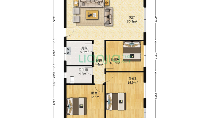 朝阳路58号二手房实景图
