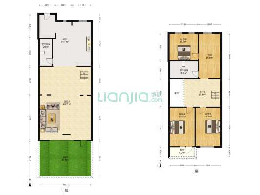 观澜湖别墅 4室2厅2卫 349平方