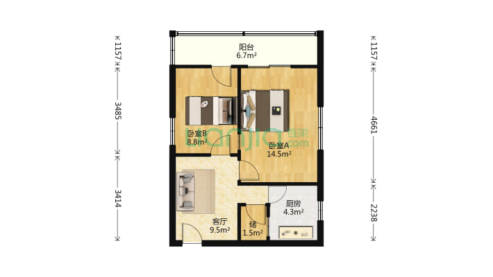 供销公司宿舍二手房实景图