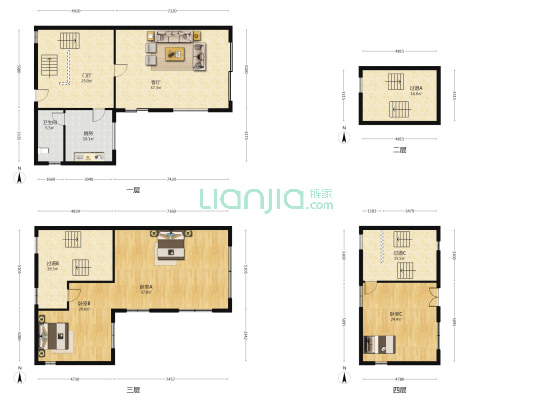 碧桂园忆西湖 3室1厅1卫 222平方