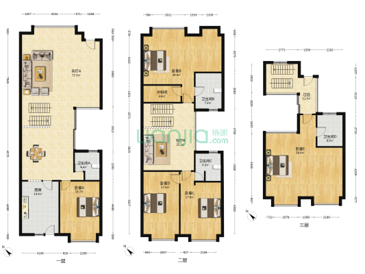 翡翠绿洲桃源 5室2厅4卫 441平方