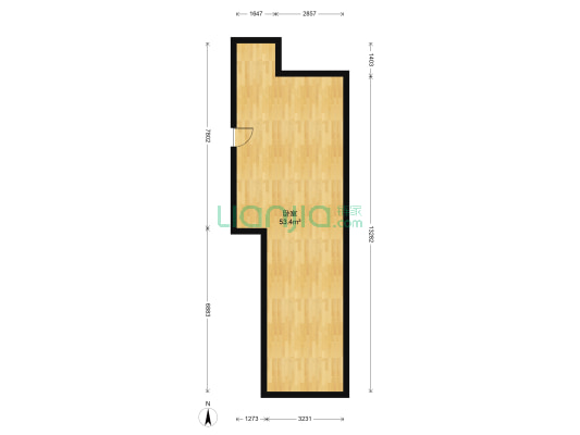 市容家属院 1室0厅0卫 66平方