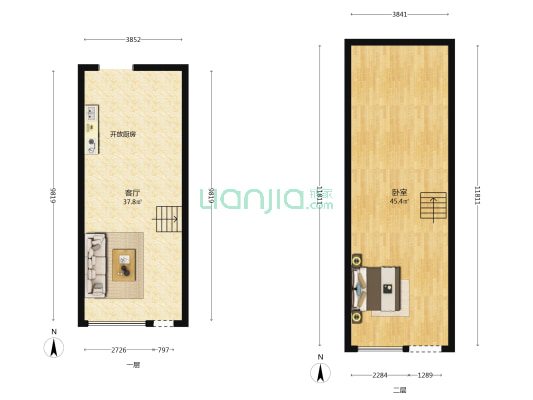 招商雍景湾 1室1厅0卫 57平方