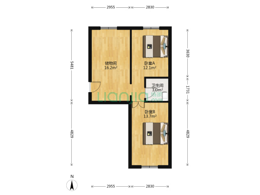 糖廠社区 2室0厅1卫 71平方