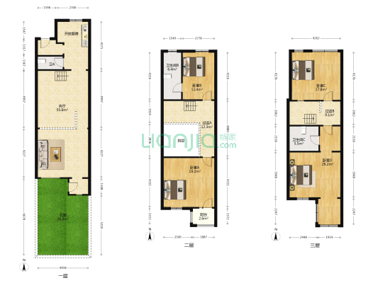 力旺弗朗明歌 4室1厅3卫 222平方