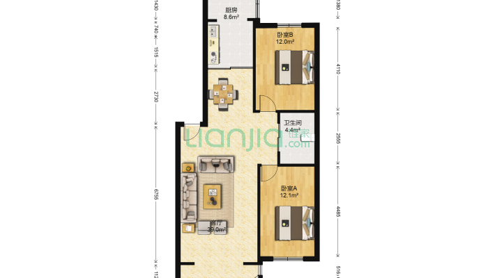 林园市场二手房实景图