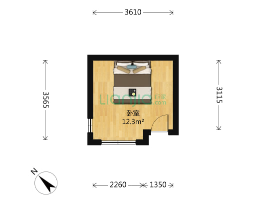 鞍山道(劝业场) 1室0厅0卫 10平方