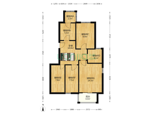 和顺家园二区 1室0厅0卫 93平方