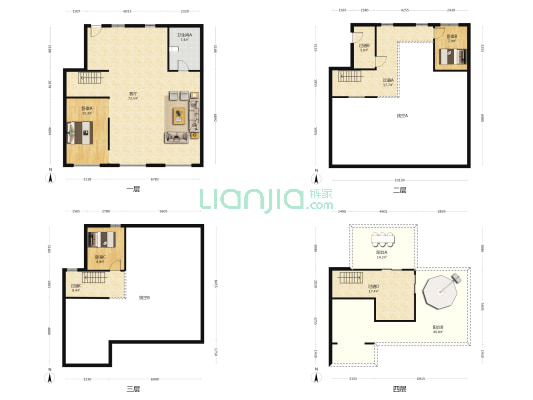 中海湖上景明 3室1厅1卫 207平方